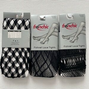 NWT Fishnet lace tights 1x/2x for women 5’2”-6’2” and weight 150-225